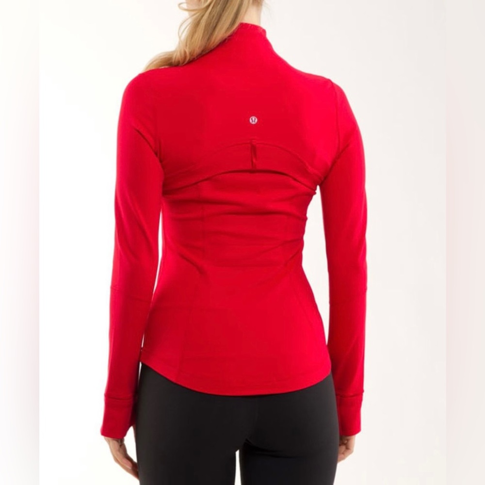 LN!🍒LULULEMON sz 10 Classic DEFINE Jacket CURRANT RED Bright Red *LUON - Picture 7 of 9